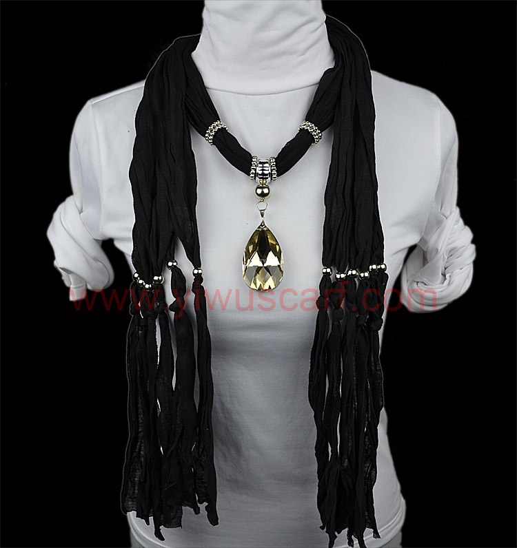 Rhinestone Pendant Scarf Fashion Spring Collection