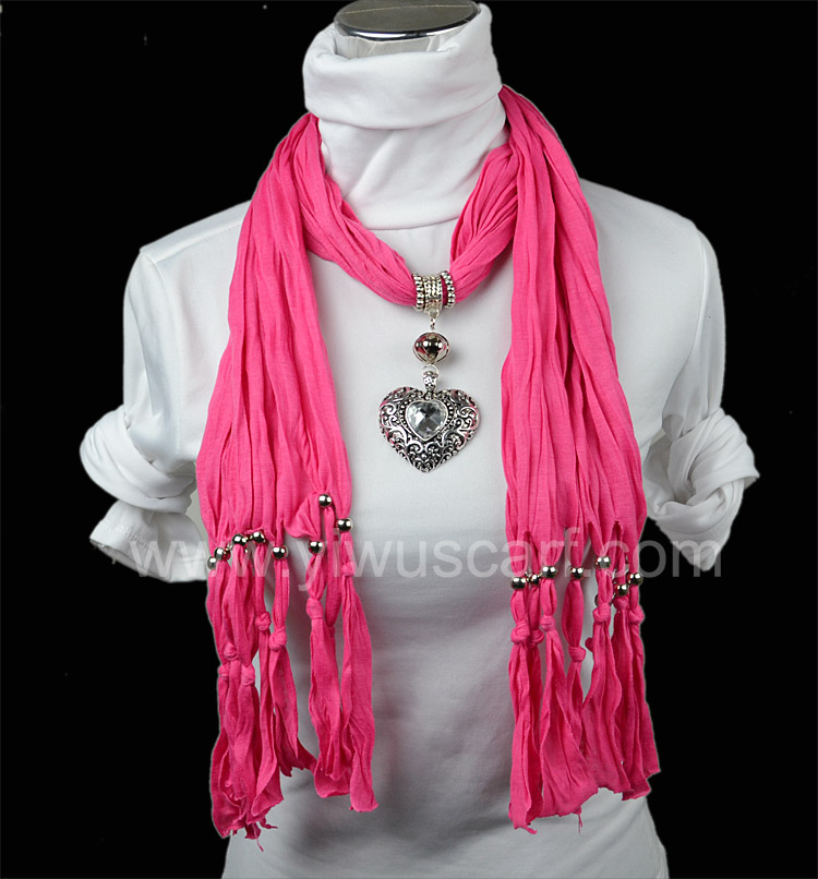 Wholesale New Heart pendant scarf