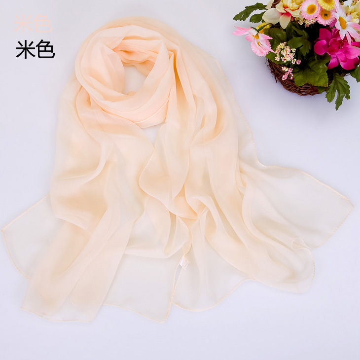 Long silk scarf decorative scarves chiffon scarves