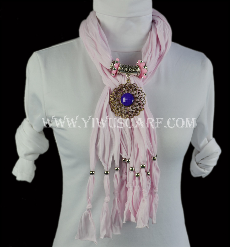 USA New York fashion alloy pendant jewelry scarf