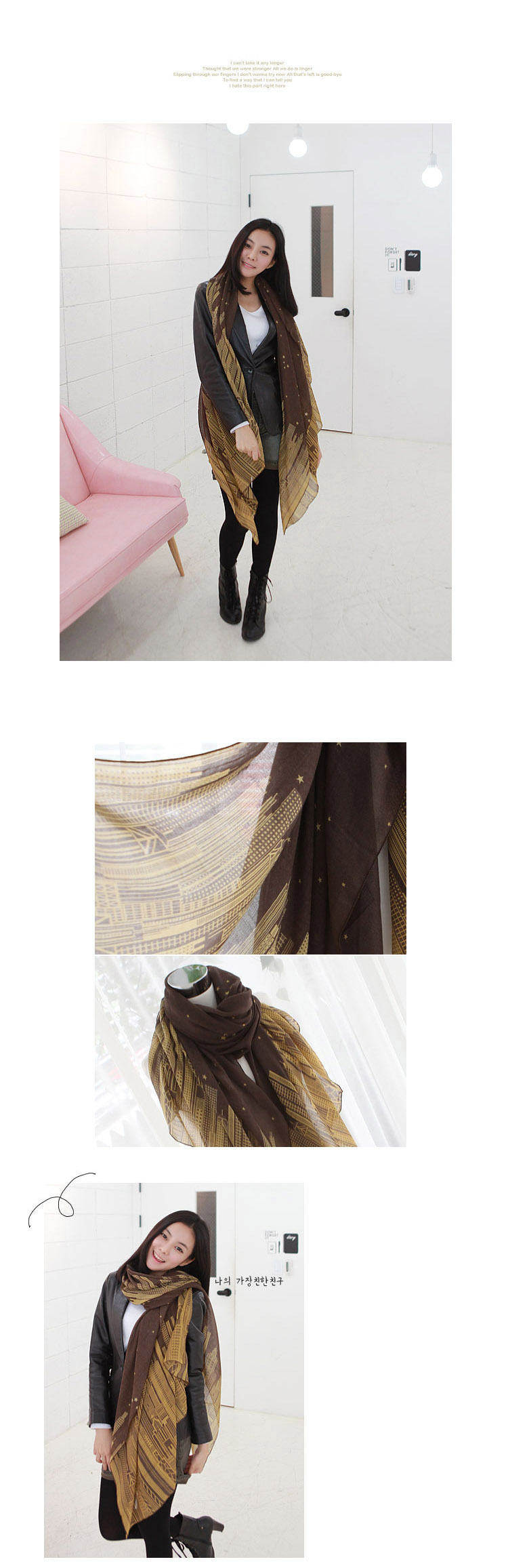 new design of polyester scarf