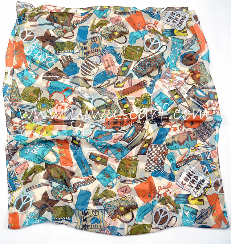 Fashion high heels silk scarf Wholesale