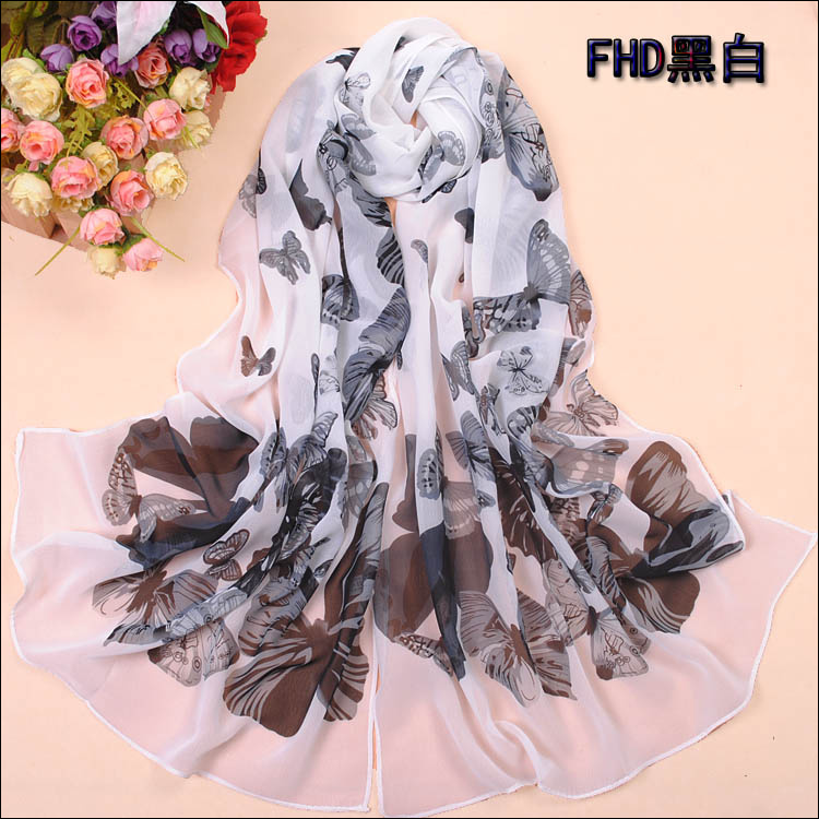 2012 Butterfly print scarves