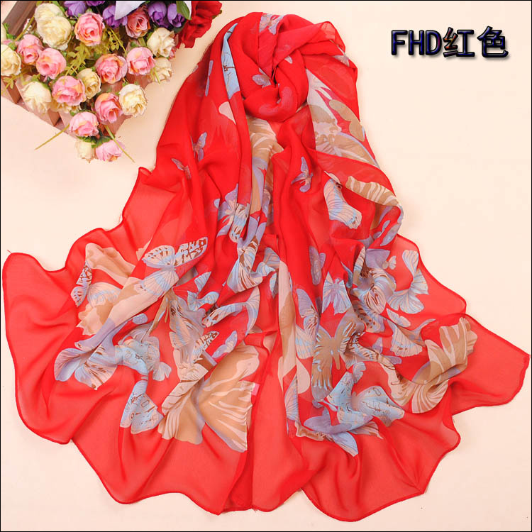2012 Butterfly print scarves