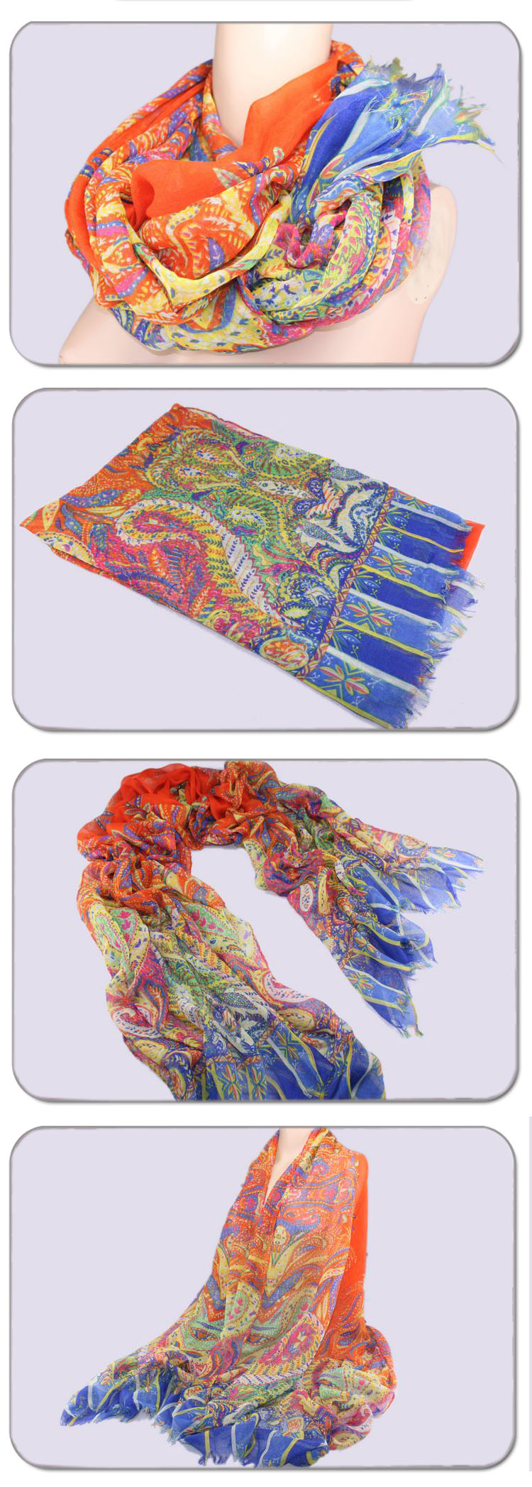 Xishuangbanna cashew flower scarf