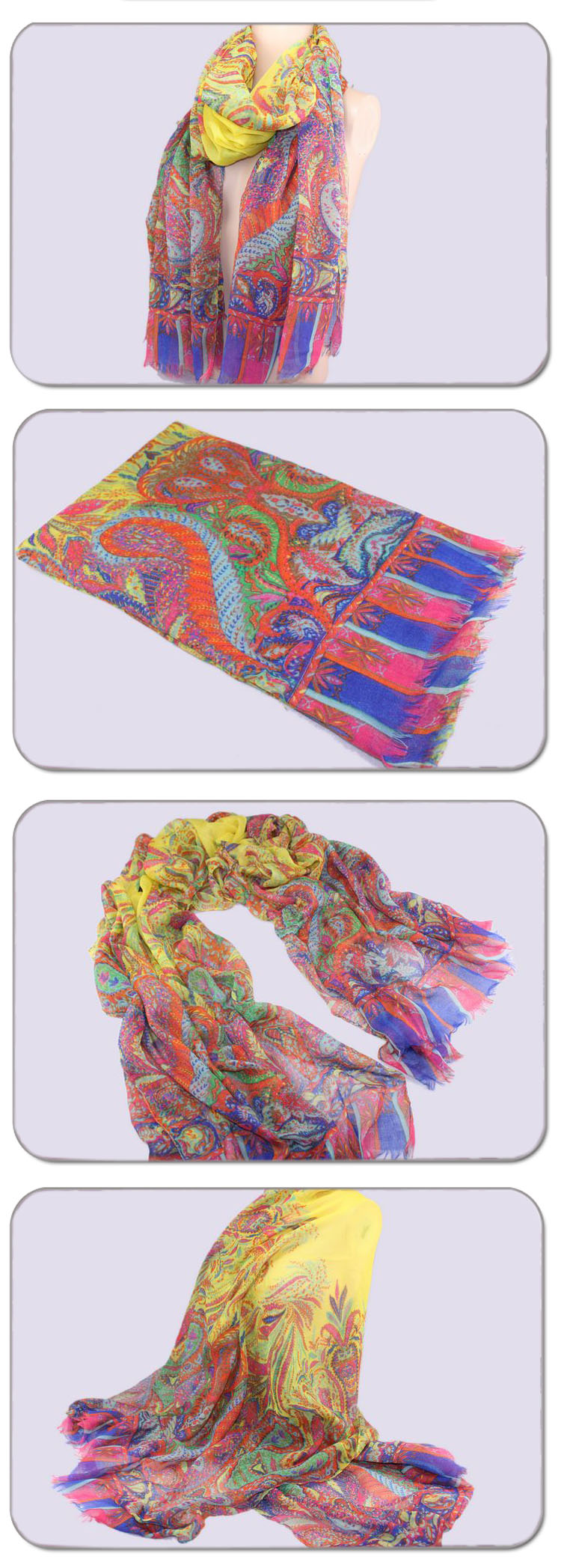 Xishuangbanna cashew flower scarf