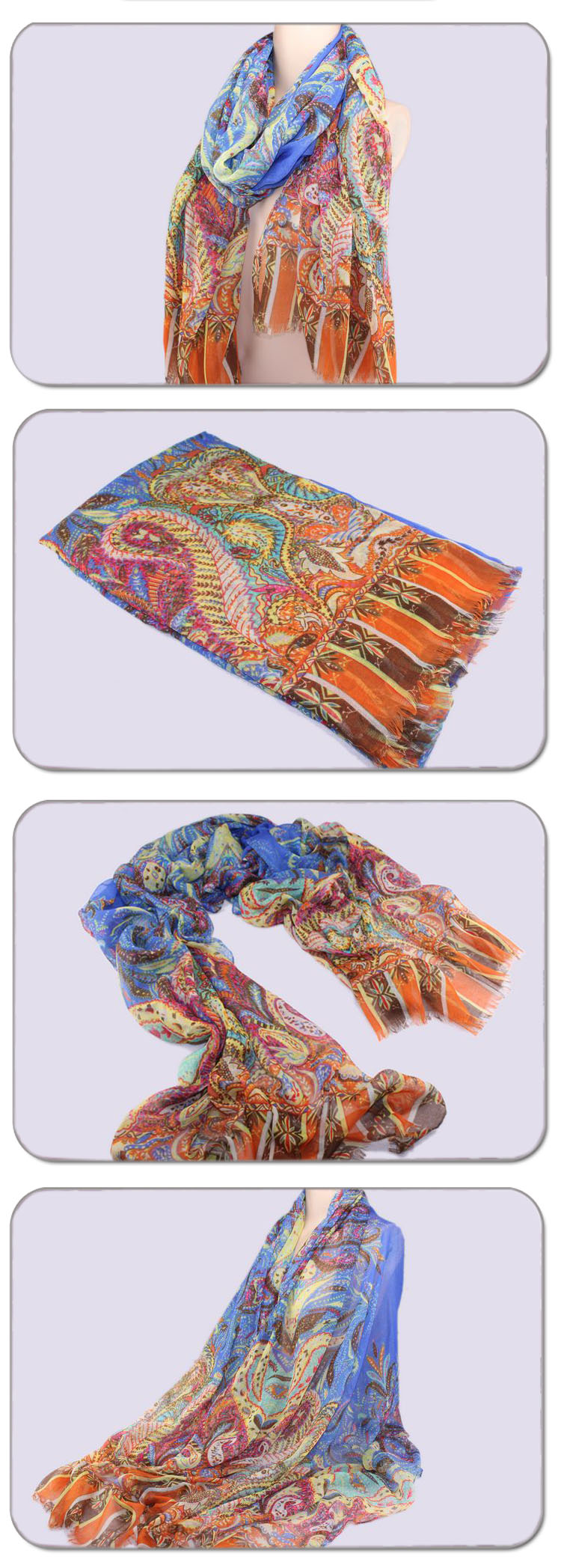Xishuangbanna cashew flower scarf