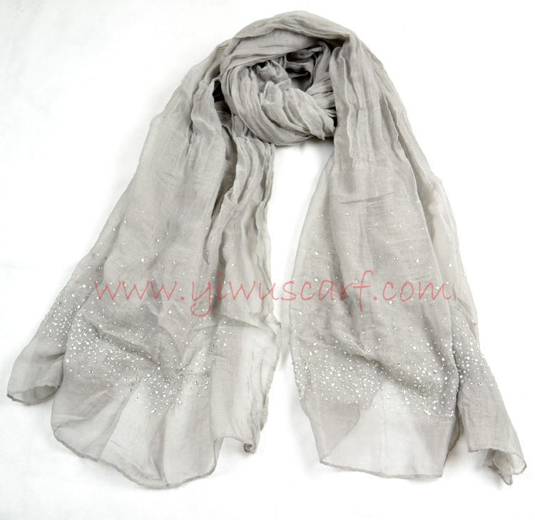 Hot fix rhinestone fashion jewelry scarf