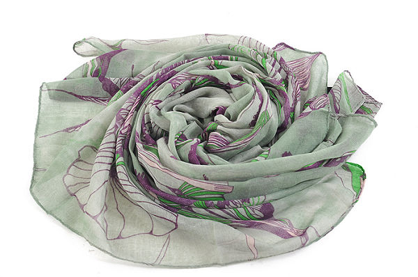 Begonia flower scarf