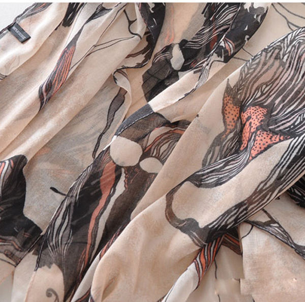 Begonia flower scarf
