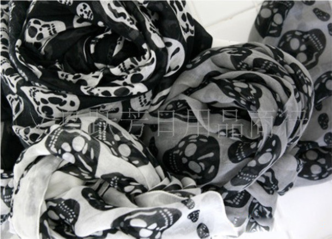 Kito scarf skull shawl scarf