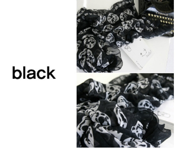 Kito scarf skull shawl scarf
