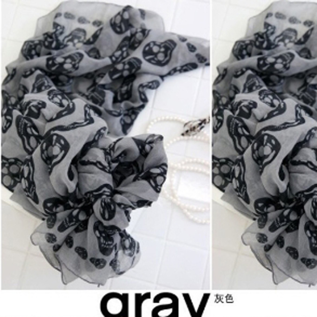 Kito scarf skull shawl scarf
