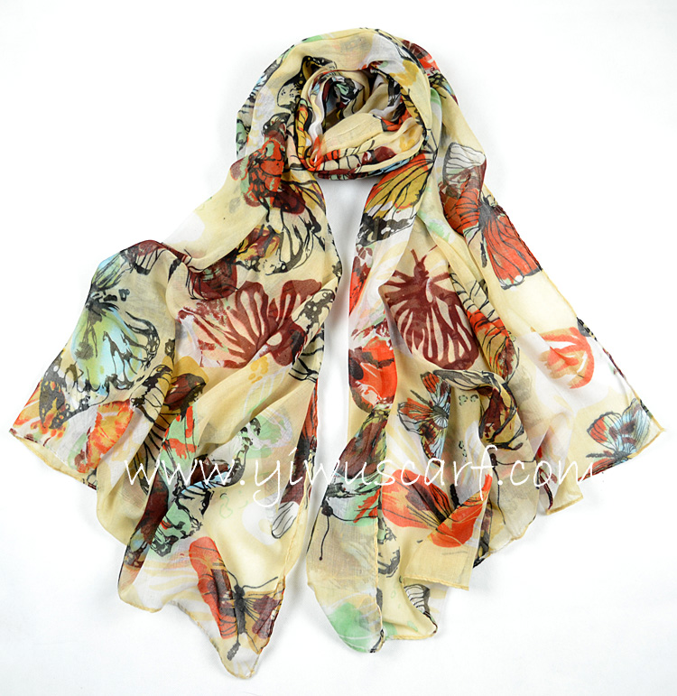 Polyester chiffon scarf