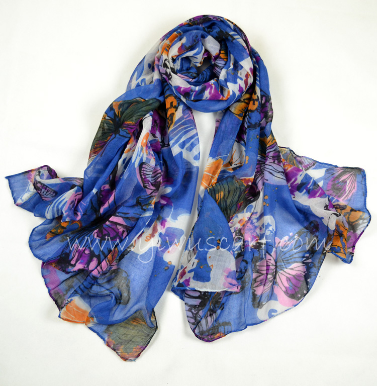 Polyester chiffon scarf