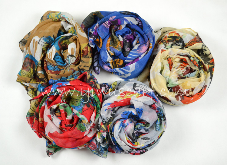 Polyester chiffon scarf