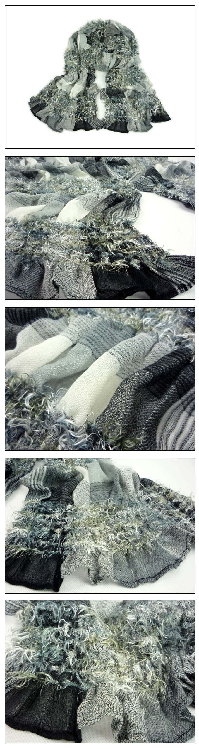 Color stitching scarf Picking scarves