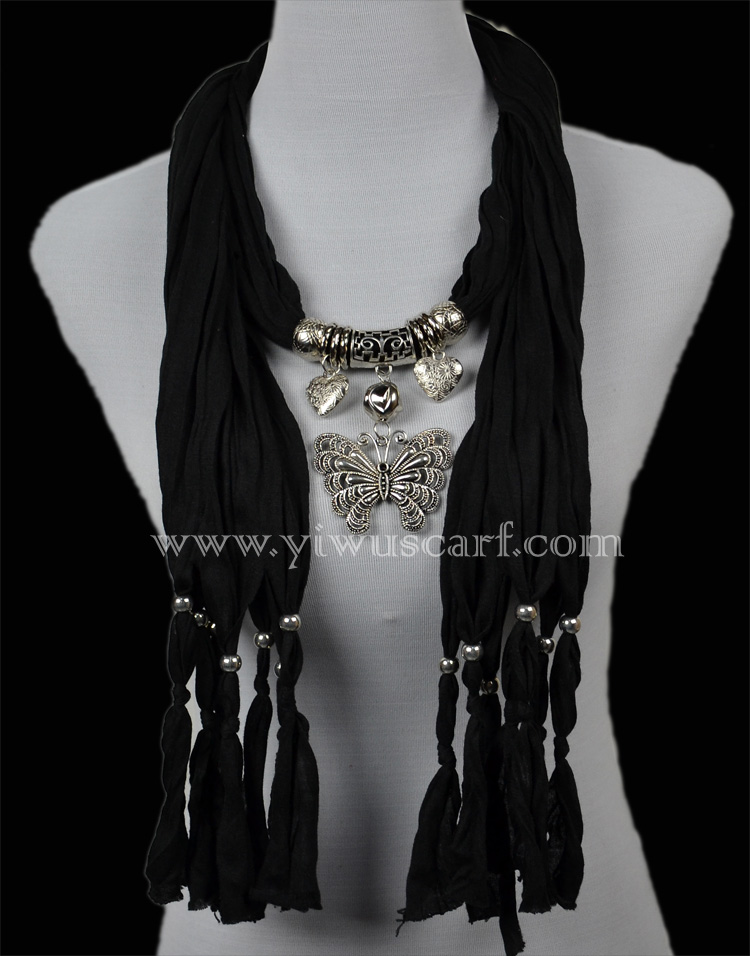 pendant scarf butterfly pendants