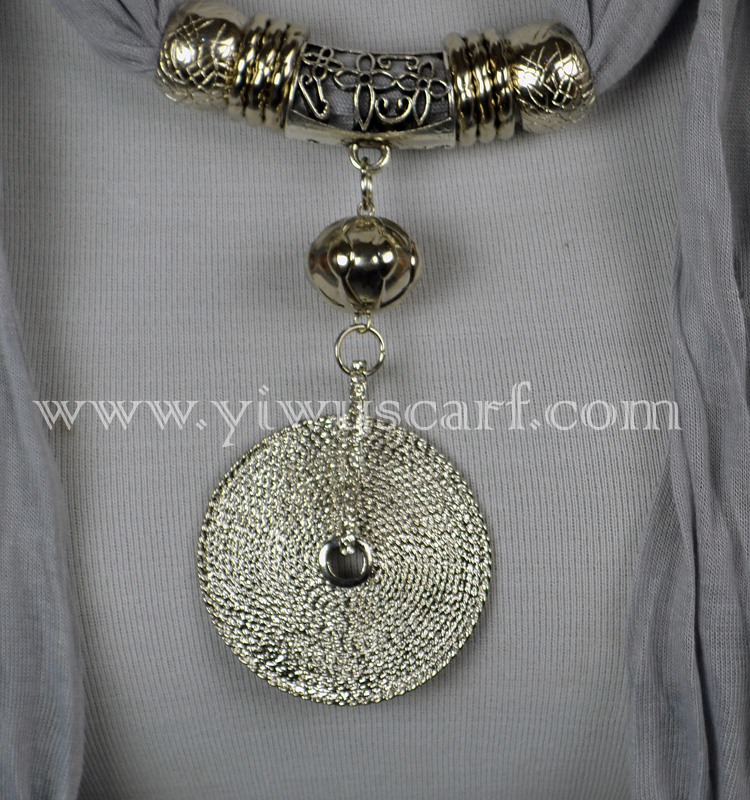 silver pendant necklace jewelry scarf