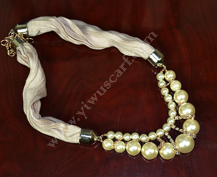 wholesale pendant scarves ladies pearl scarf