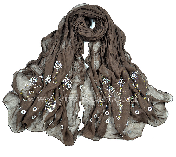 China rhinestone scarf wholesale hot fix rhinestone scarf