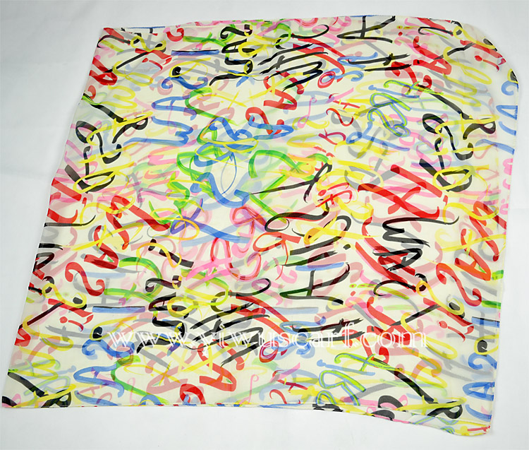 gift lady scarf knitting silk scarf