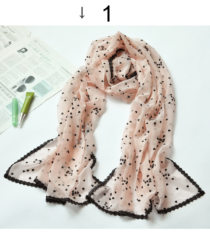 chiffon lace love scarf silk selling silk
