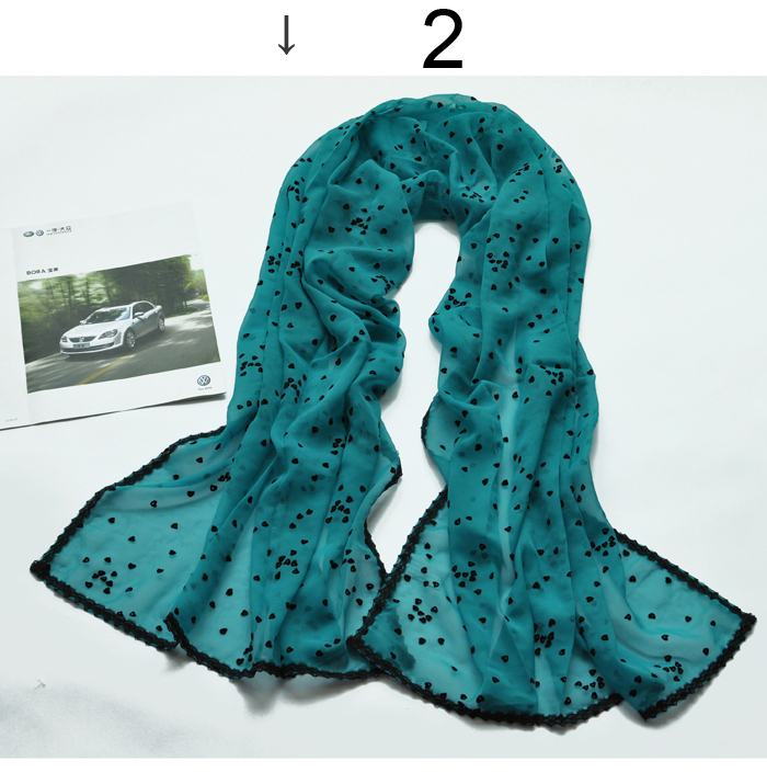 chiffon lace love scarf silk selling silk