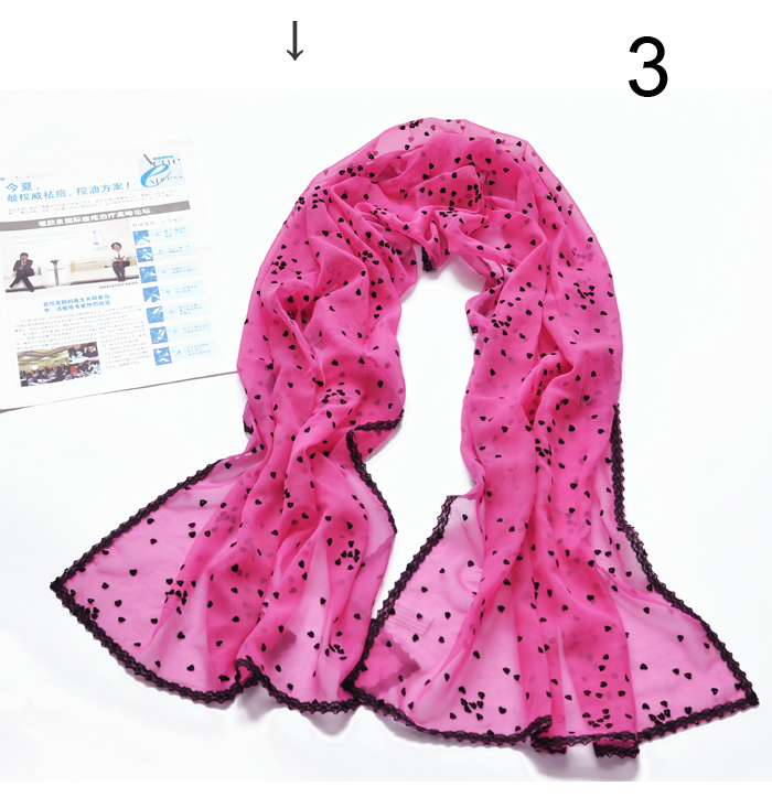 chiffon lace love scarf silk selling silk