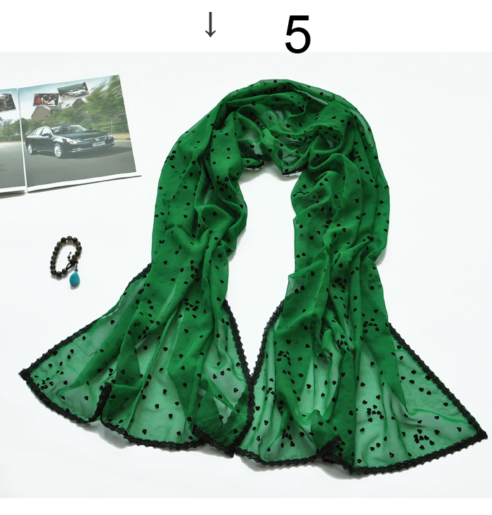 chiffon lace love scarf silk selling silk