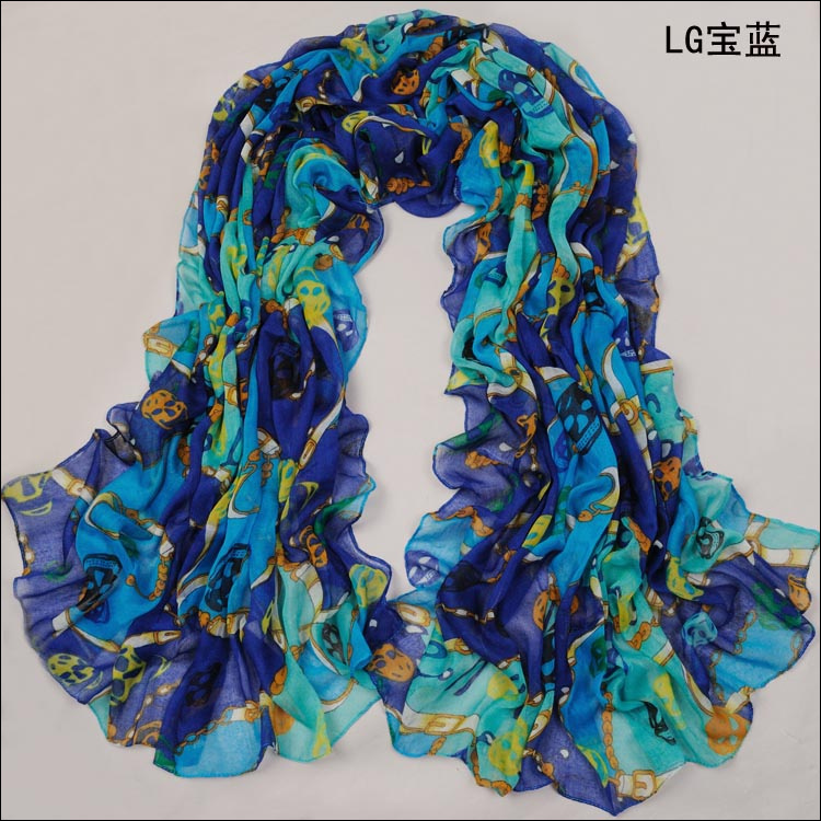 Chain skull scarf Europe scarf
