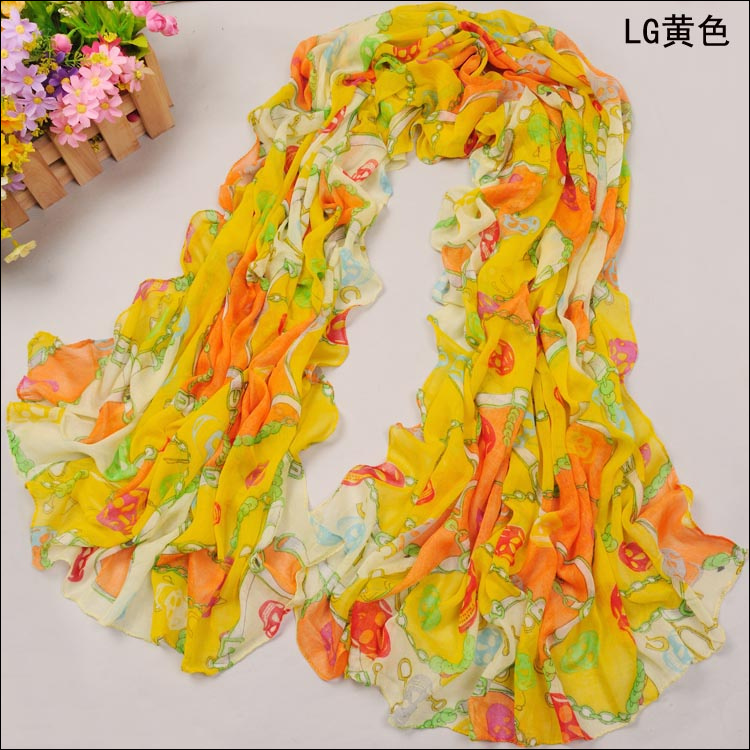 Chain skull scarf Europe scarf