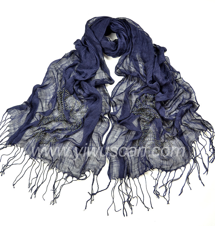 Viscose Scarf with hot drill
