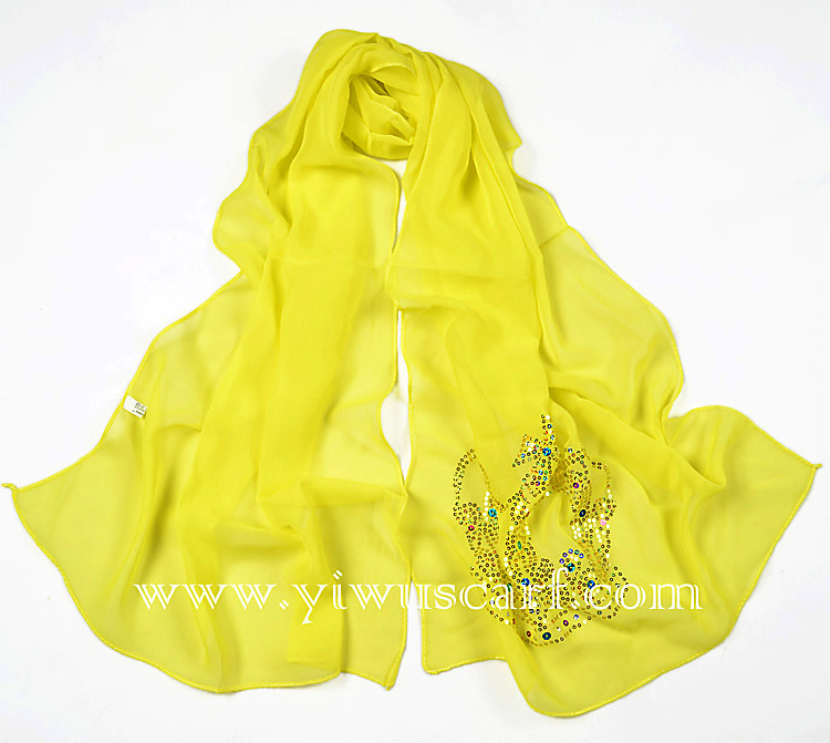 Hot drill silk scarf