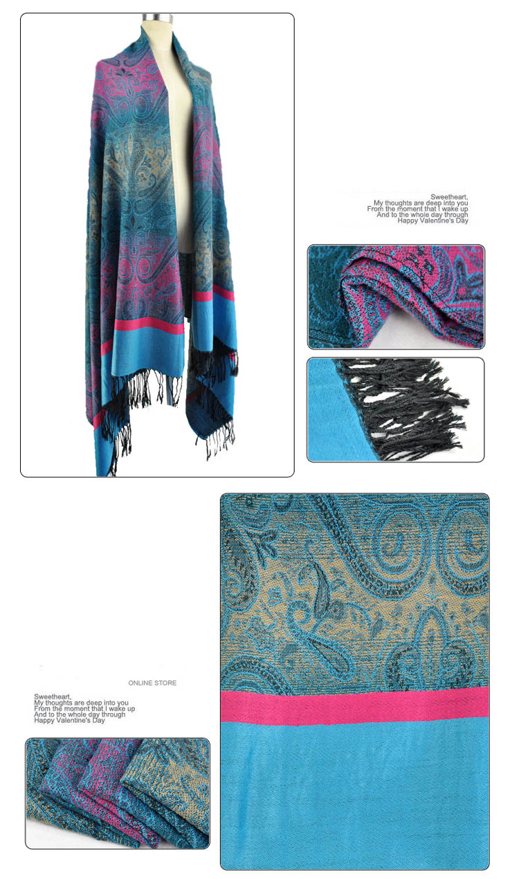 Wholesale 2012 NEW STYLE Women shawl cashew shawl 