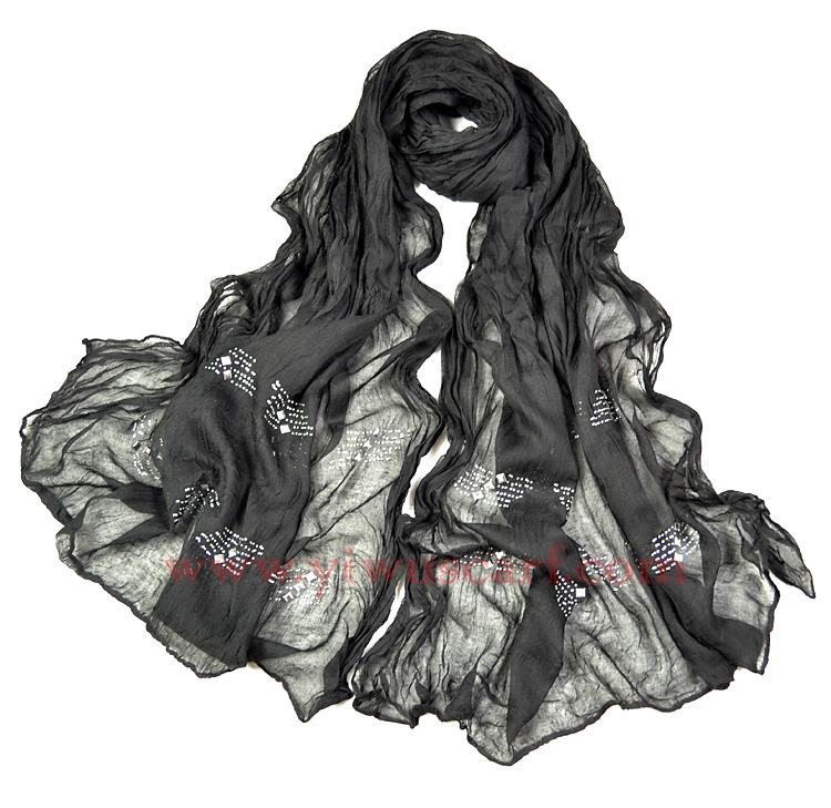 Womens Fashion Rhinestone Scarves