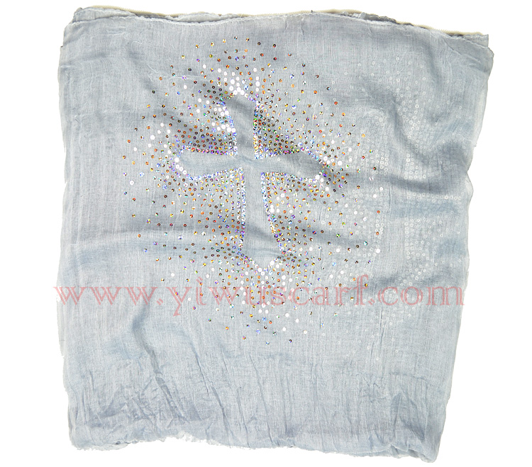 Cross hot diamond scarf