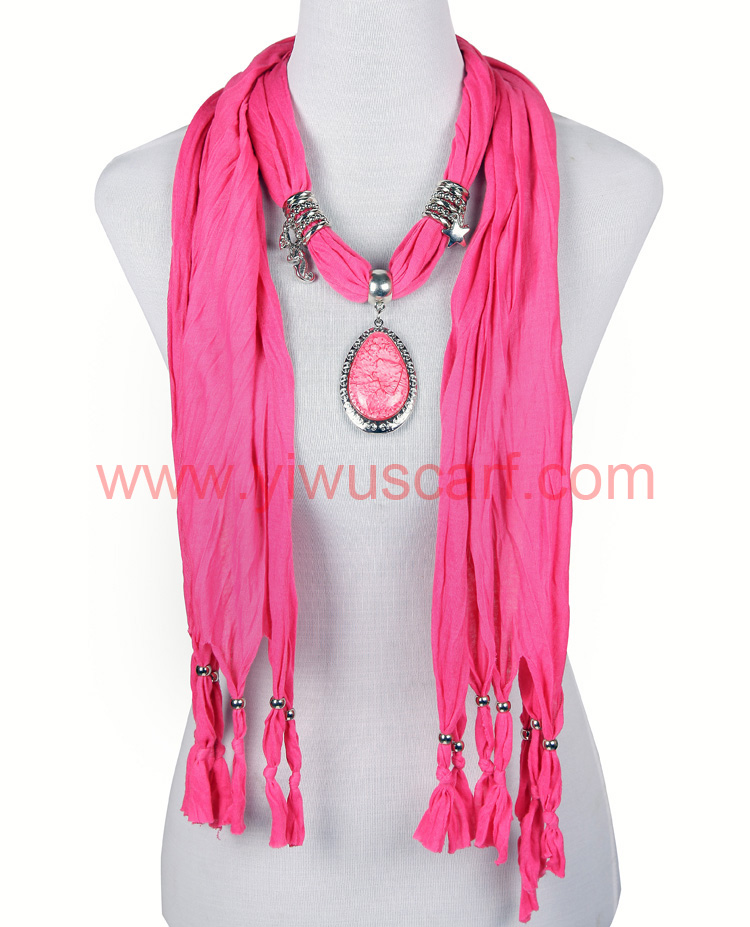 Wholesale pendant scarves jewelry scarf