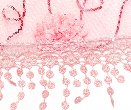 Bud silk scarf triangle