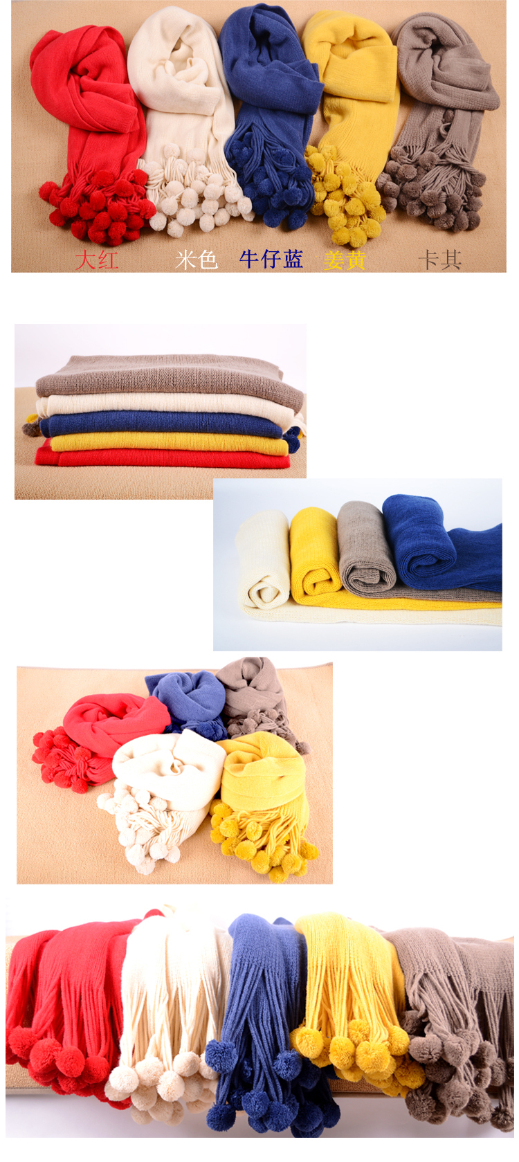 Winter wool scarf, women scarves