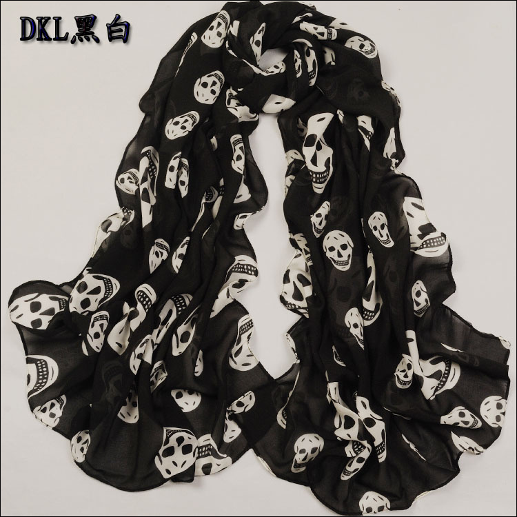 Skeleton head scarves