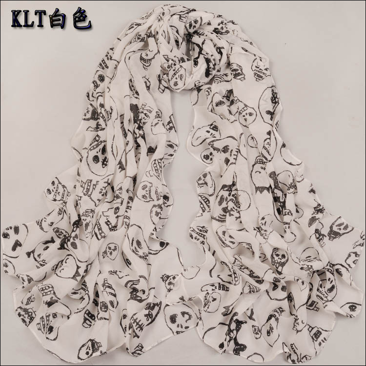 Skeleton head scarves