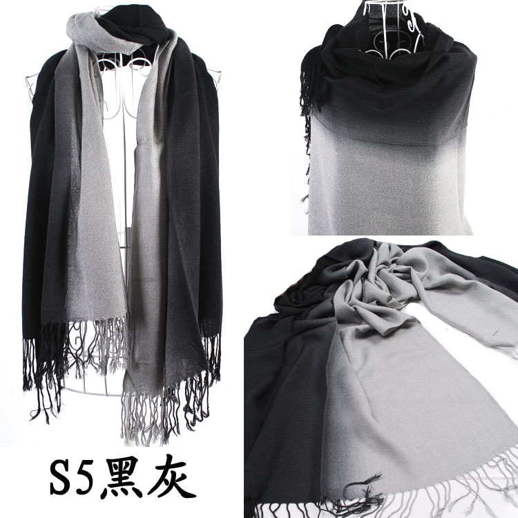Yiwu two color cashmere scarf