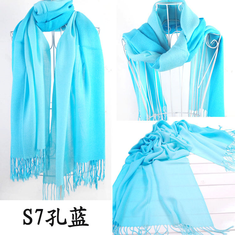 Yiwu two color cashmere scarf