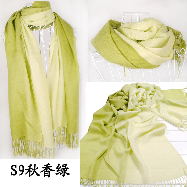Yiwu two color cashmere scarf