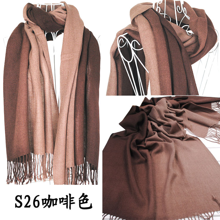 Yiwu two color cashmere scarf