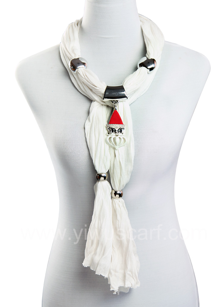 Christmas pendant jewelry scarf