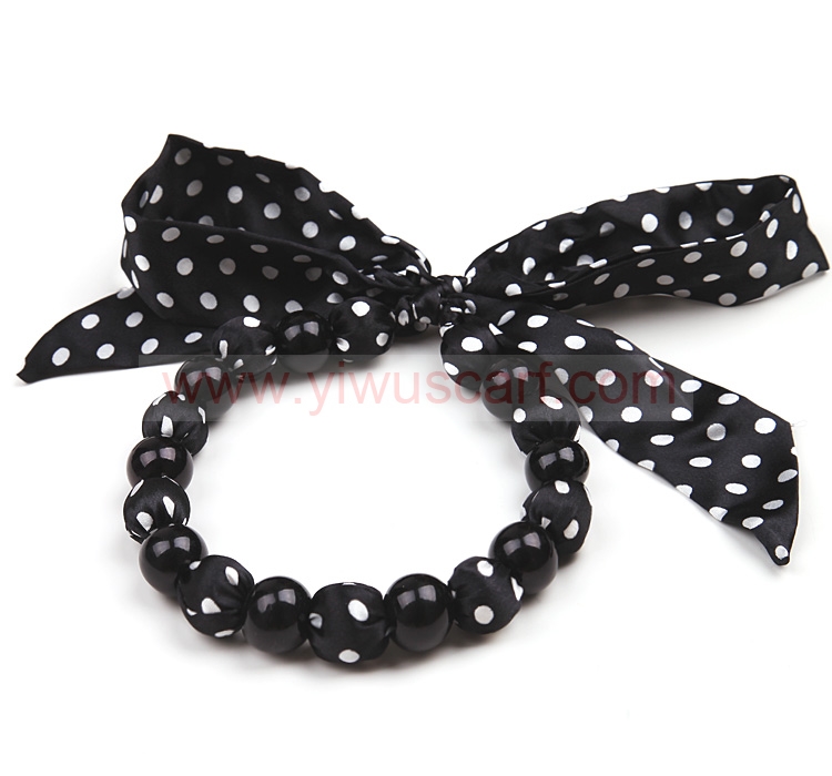 Black Fashion Pearl Scarf Necklace