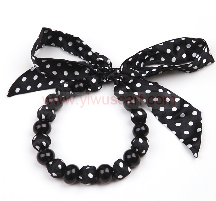 Black Fashion Pearl Scarf Necklace