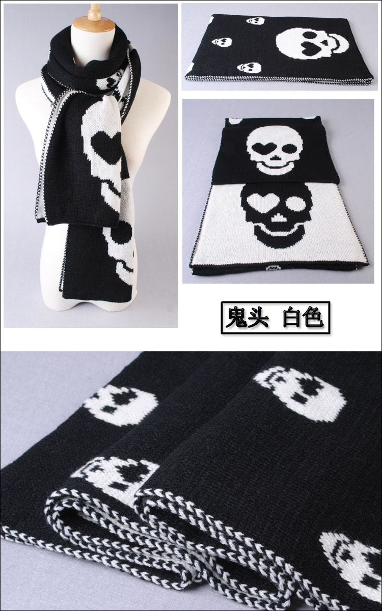 winter lady knitting wool scarf